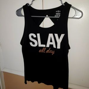 ❤Active Baggy Black Tank Top